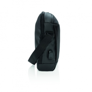 Logo trade corporate gifts image of: Madrid RFID USB 15.6" laptop bag PVC free
