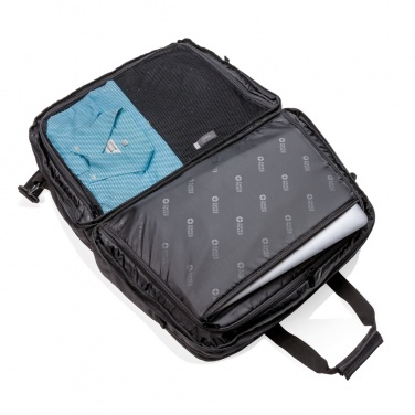 Logo trade promotional gifts picture of: Swiss Peak RFID duffle with suitcase opening