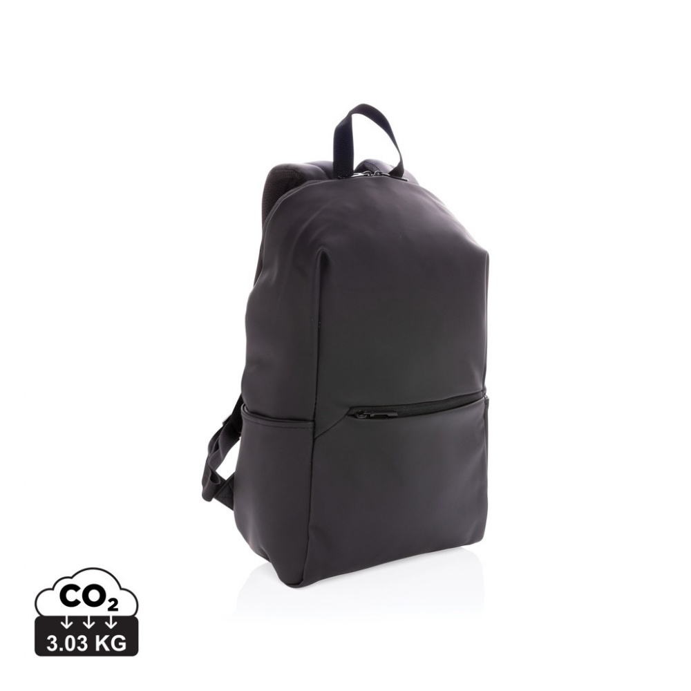 Logo trade business gift photo of: Smooth PU 15.6"laptop backpack