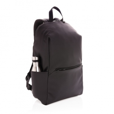 Logotrade corporate gift image of: Smooth PU 15.6"laptop backpack