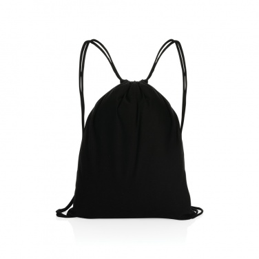 Logo trade promotional product photo of: Impact AWARE™ recycled cotton drawstring backpack 145g