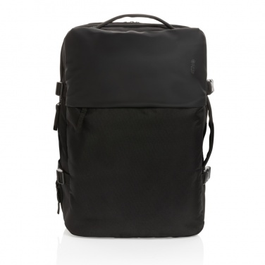 Logo trade promotional gifts image of: Swiss Peak AWARE™ RPET 15.6' expandable weekend backpack