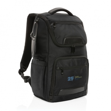 Logo trade corporate gifts image of: Swiss Peak AWARE™ RPET Voyager 15.6" laptop backpack