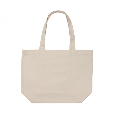 Logo trade promotional gifts picture of: Impact Aware™ 240 gsm rcanvas shopper w/pocket undyed