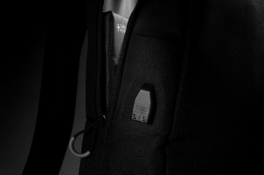 Logotrade promotional merchandise image of: Swiss Peak AWARE™ RFID and USB A laptop backpack