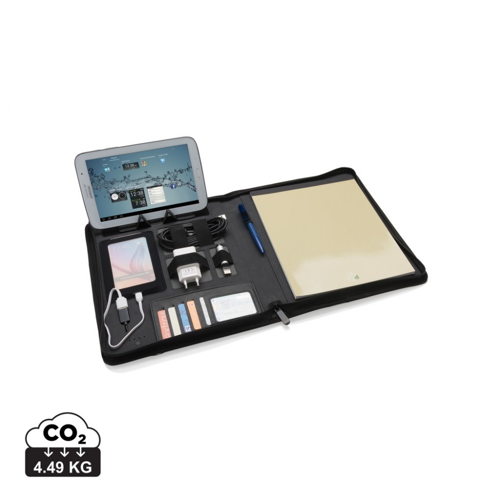 Logotrade promotional merchandise image of: Tech portfolio with powerbank