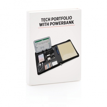 Logo trade business gifts image of: Tech portfolio with powerbank