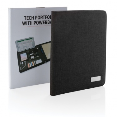 Logo trade promotional items image of: Tech portfolio with powerbank