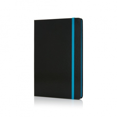 Logotrade promotional gift picture of: Deluxe hardcover A5 notebook with coloured side