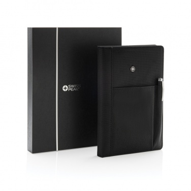 Logotrade promotional item picture of: Refillable notebook and pen set