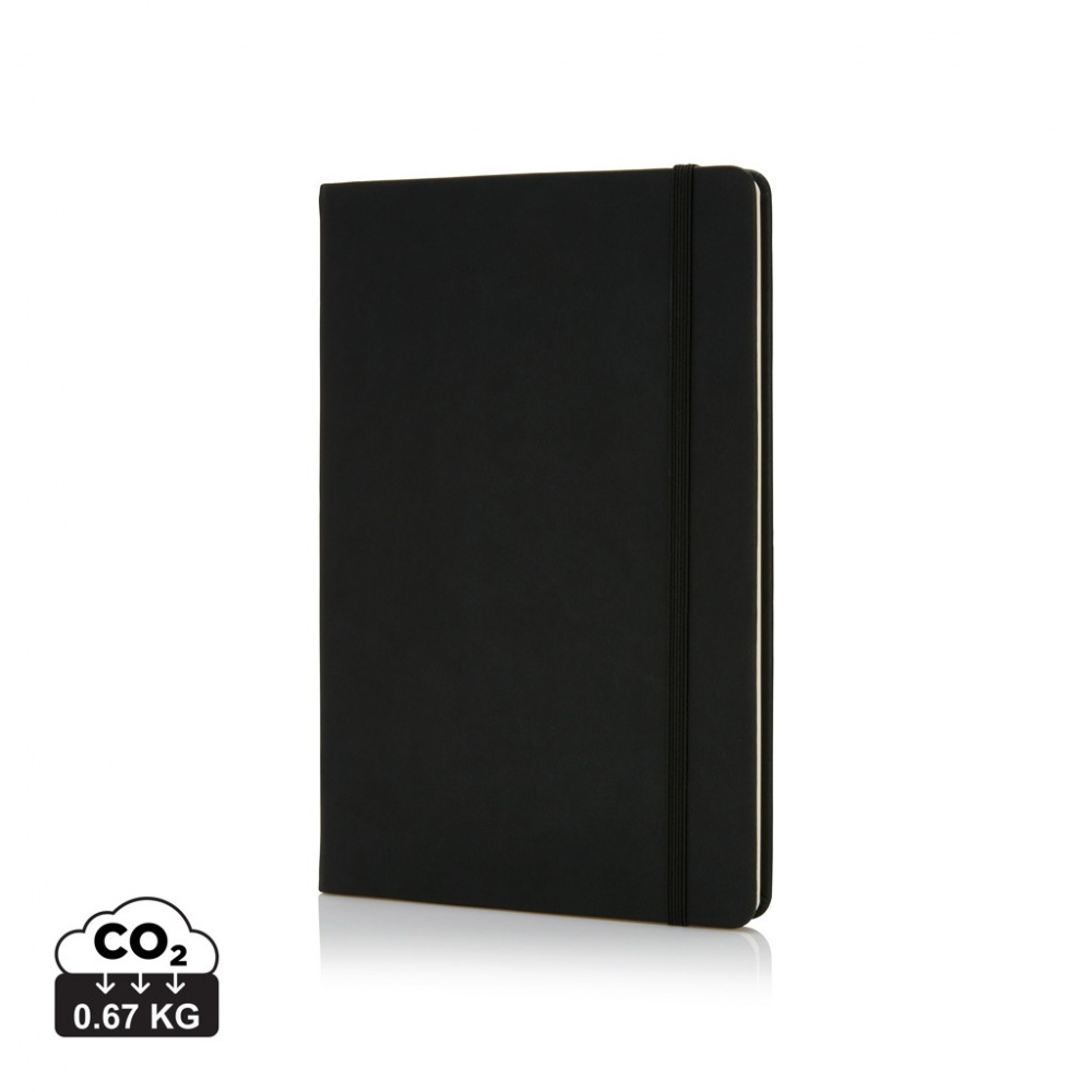 Logo trade advertising product photo of: Deluxe hardcover PU A5 notebook