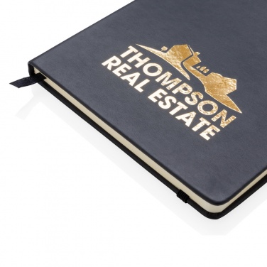 Logo trade corporate gifts picture of: Deluxe hardcover PU A5 notebook