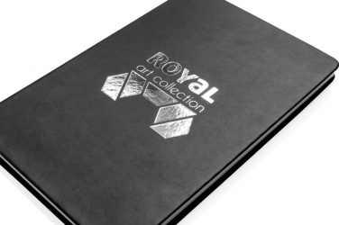 Logotrade promotional giveaway image of: Deluxe hardcover PU A5 notebook
