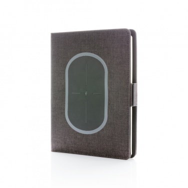 Logo trade promotional giveaway photo of: Air 5W wireless charging notebook cover A5