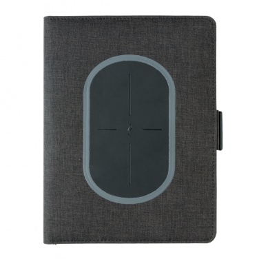 Logo trade corporate gift photo of: Air 5W wireless charging notebook cover A5