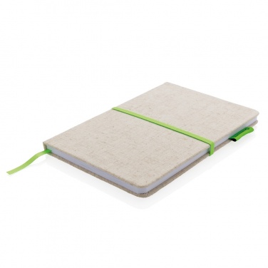 Logo trade promotional items image of: A5 jute notebook