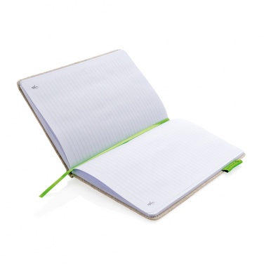Logotrade promotional merchandise image of: A5 jute notebook