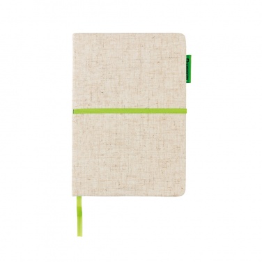Logo trade promotional items image of: A5 jute notebook