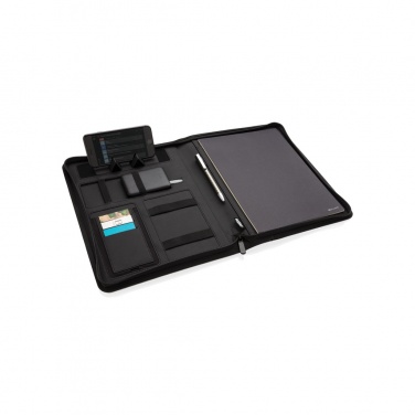 Logo trade advertising products picture of: Air 5W wireless charging portfolio A4 w/ 5000 mAh powerbank