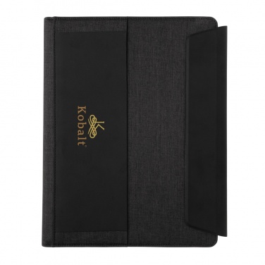 Logotrade advertising product picture of: Fiko 5W wireless charging portfolio A4 with powerbank