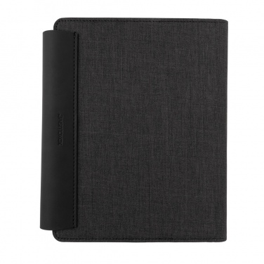 Logo trade promotional gift photo of: Fiko wireless charging A5 portfolio with powerbank