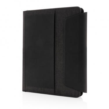 Logotrade promotional gift picture of: Fiko wireless charging A5 portfolio with powerbank