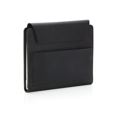 Logo trade promotional giveaway photo of: Fiko wireless charging A5 portfolio with powerbank