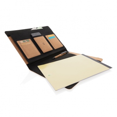 Logotrade promotional product picture of: Deluxe cork portfolio A4 with pen