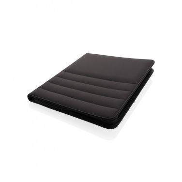 Logo trade business gift photo of: Impact AWARE™ RPET A4 portfolio with zipper