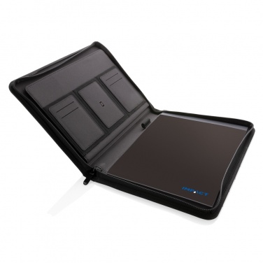 Logo trade advertising products picture of: Impact AWARE™ RPET A4 portfolio with zipper