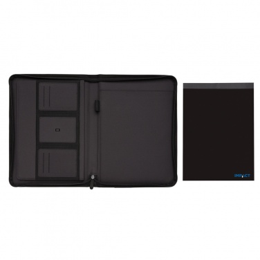 Logo trade corporate gifts picture of: Impact AWARE™ RPET A4 portfolio with zipper