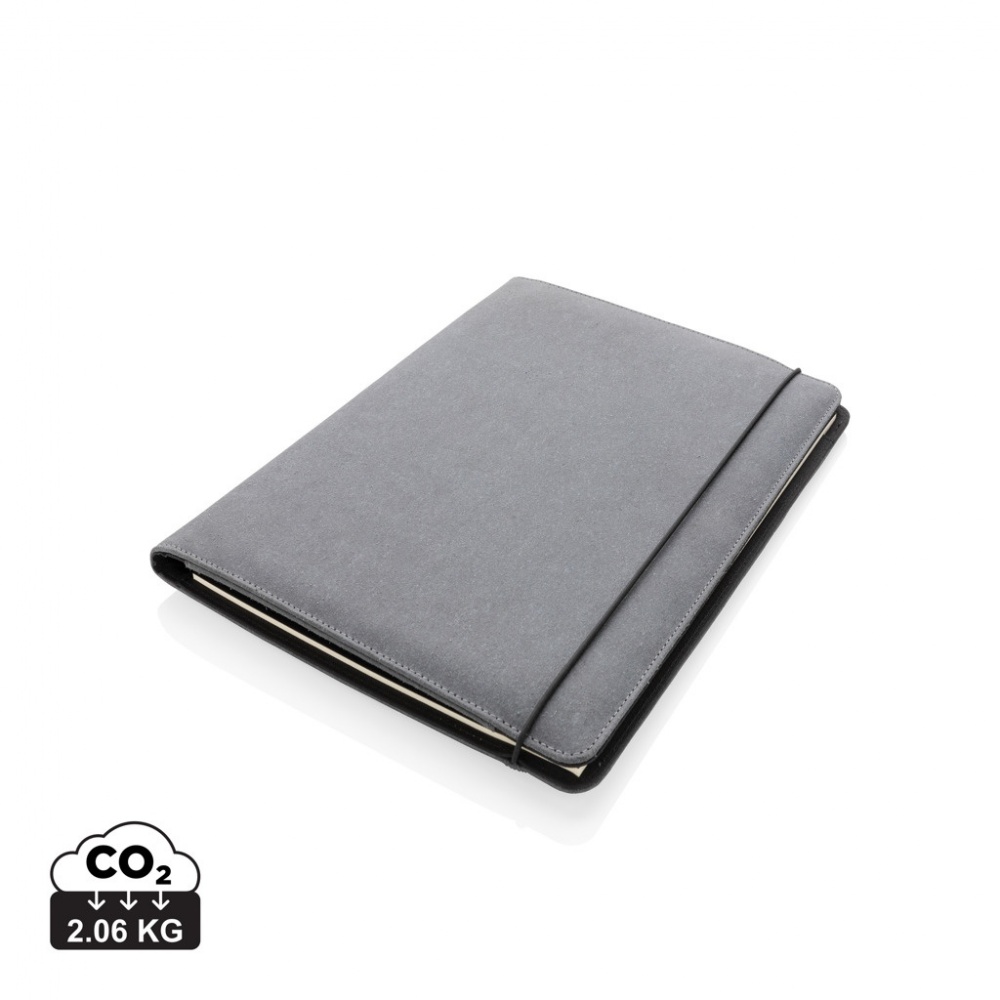 Logo trade business gift photo of: Recycled leather A4 portfolio