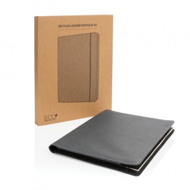Logo trade promotional gifts picture of: Recycled leather A4 portfolio
