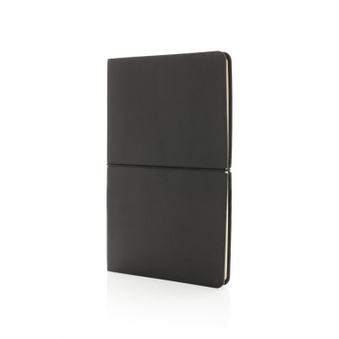 Logo trade business gift photo of: Modern deluxe softcover A5 notebook