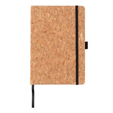 Logo trade advertising product photo of: Cork hardcover notebook A5