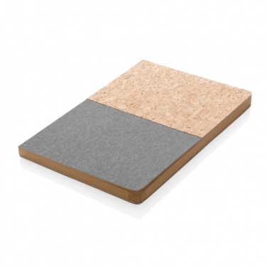 Logo trade promotional gifts image of: A5 cork & kraft notebook