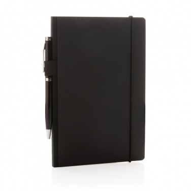 Logo trade promotional gifts picture of: A5 deluxe kraft hardcover notebook