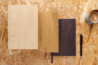 Logo trade promotional item photo of: Kavana wood print A5 notebook