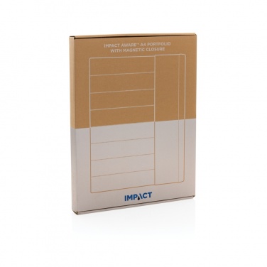 Logo trade promotional giveaways image of: Impact Aware™ A4 portfolio with magnetic closure