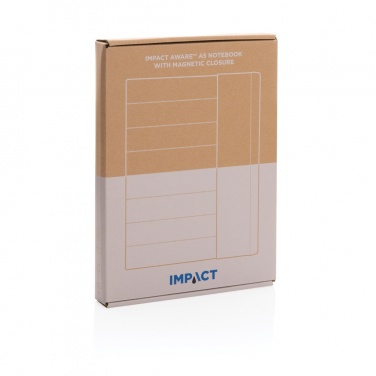 Logo trade promotional items image of: Impact Aware™ A5 notebook with magnetic closure