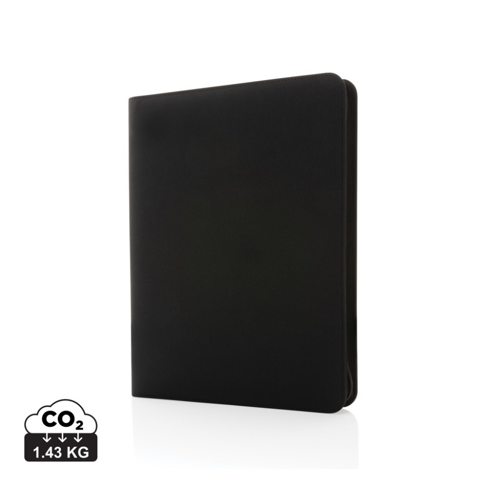 Logo trade corporate gift photo of: Impact Aware™ deluxe 300D tech portfolio with zipper