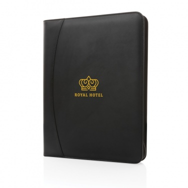 Logo trade promotional giveaways image of: RCS rPU deluxe tech portfolio with zipper