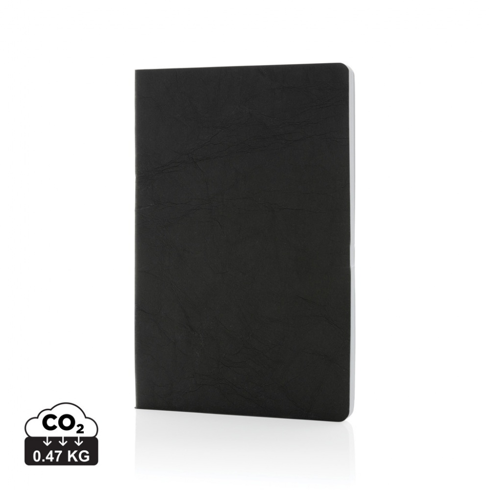 Logotrade promotional item image of: Salton A5 GRS certified recycled paper notebook