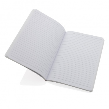 Logo trade advertising products image of: Salton A5 GRS certified recycled paper notebook