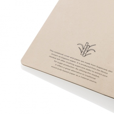 Logo trade promotional merchandise picture of: Stylo Sugarcane paper A5 Notebook