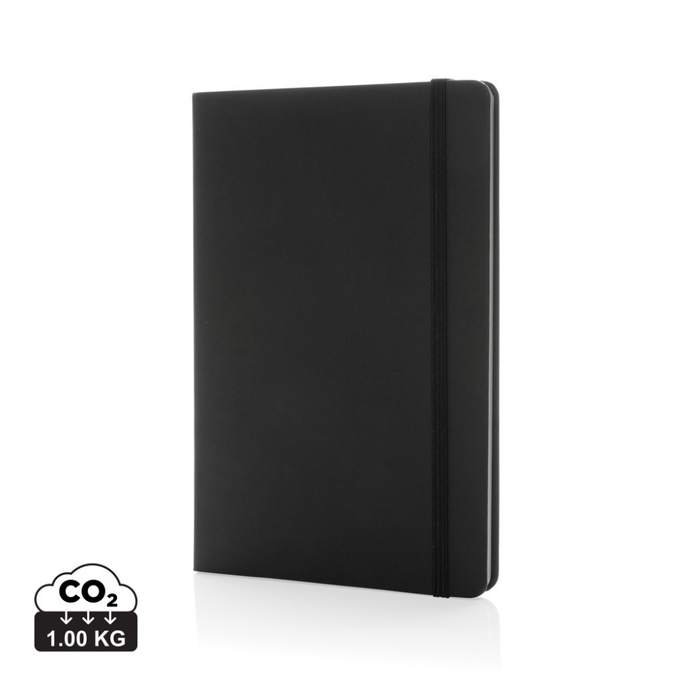 Logo trade business gifts image of: Craftstone A5 recycled kraft and stonepaper notebook
