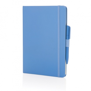 Logo trade promotional item photo of: Sam A5 RCS certified bonded leather classic notebook