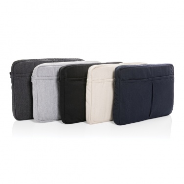Logo trade promotional products picture of: Laluka AWARE™ recycled cotton 15.6 inch laptop sleeve