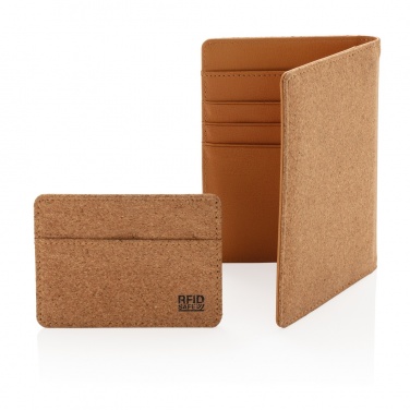 Logotrade promotional giveaways photo of: Cork secure RFID passport cover