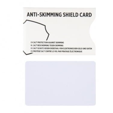 Logo trade business gifts image of: Anti-skimming RFID shield card with active jamming chip